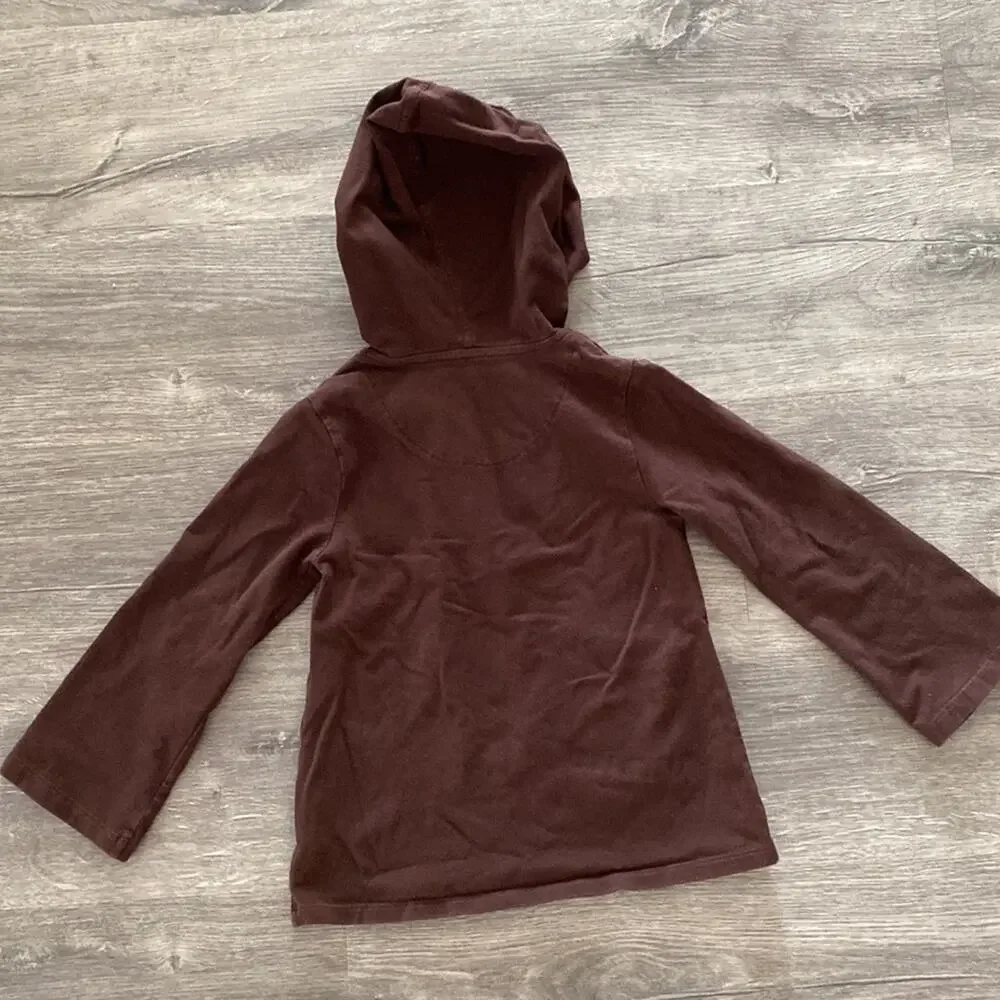 GAP hooded brown knit tunic top Size 5 Years